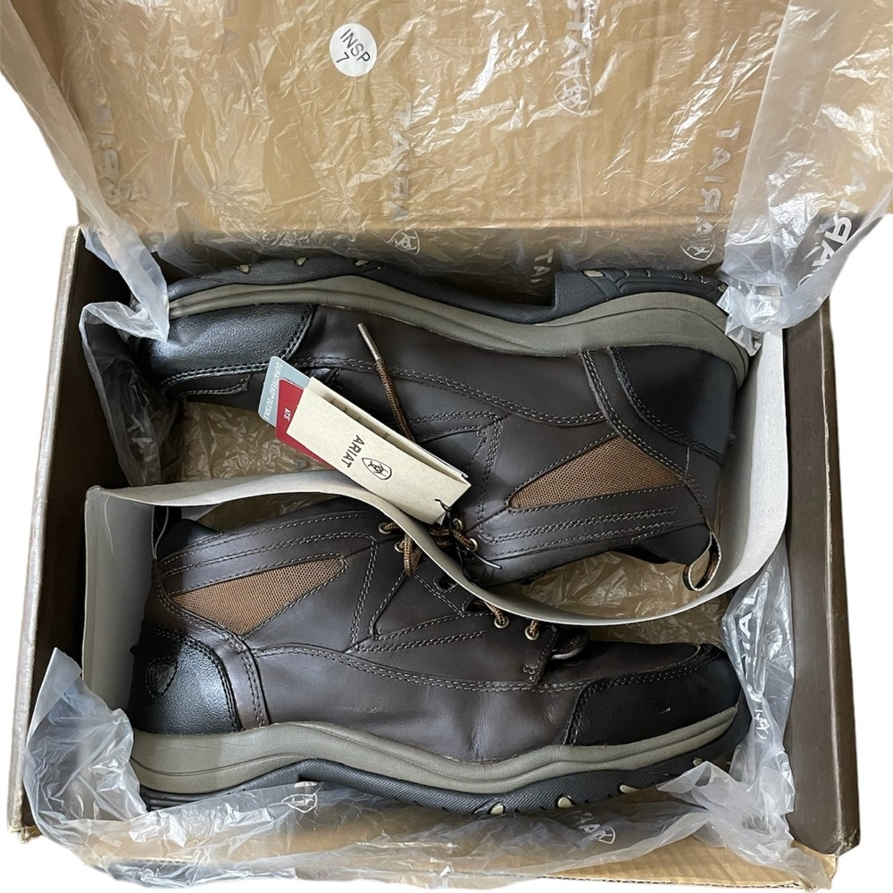 Men’s Ariat Terrain Waterproof Hiking Boot w/Box & Tags + Saddle Soap/Sponge - Picture 14 of 16